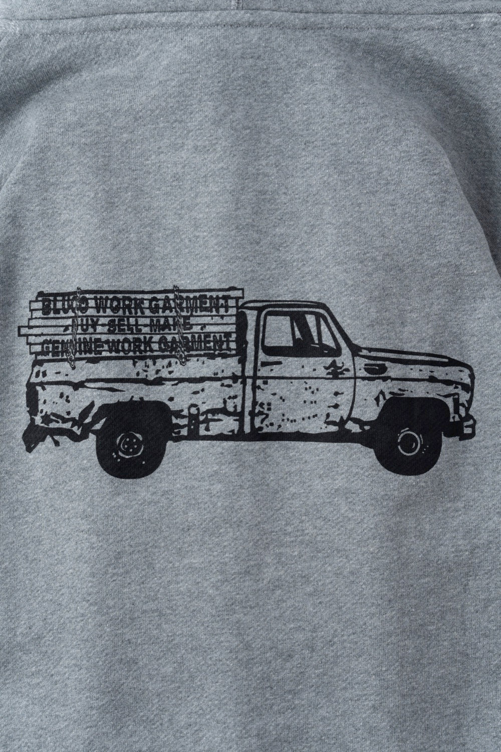 HEAVY PILE  SWEAT ZIP HOODIE -Truck-