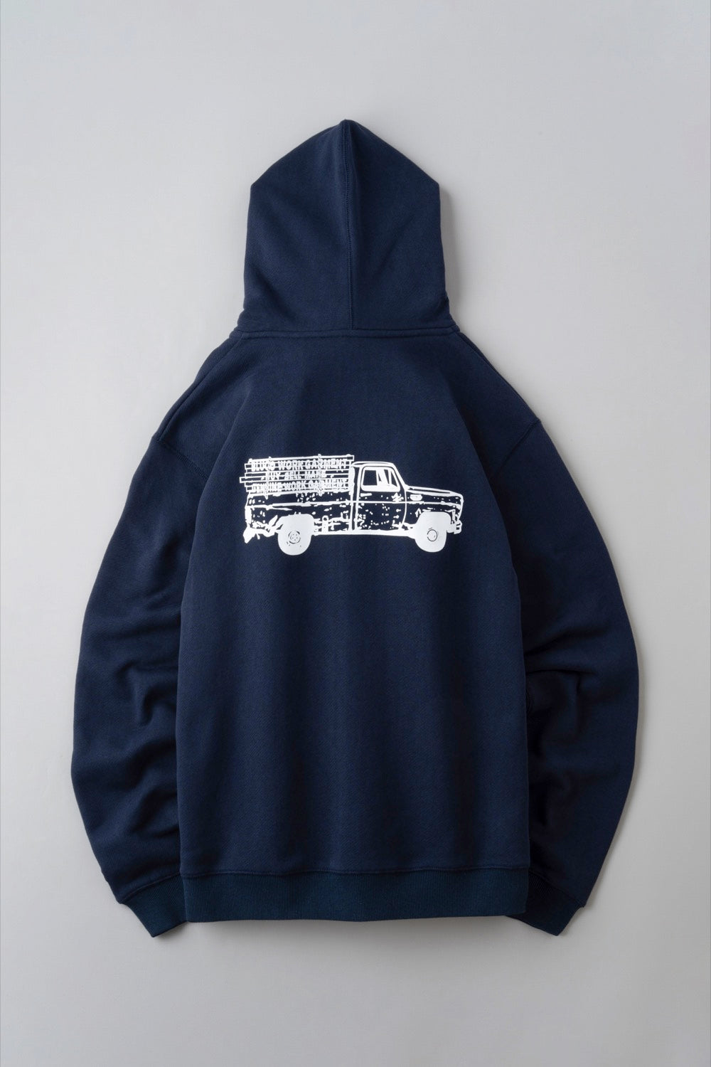 HEAVY PILE  SWEAT ZIP HOODIE -Truck-