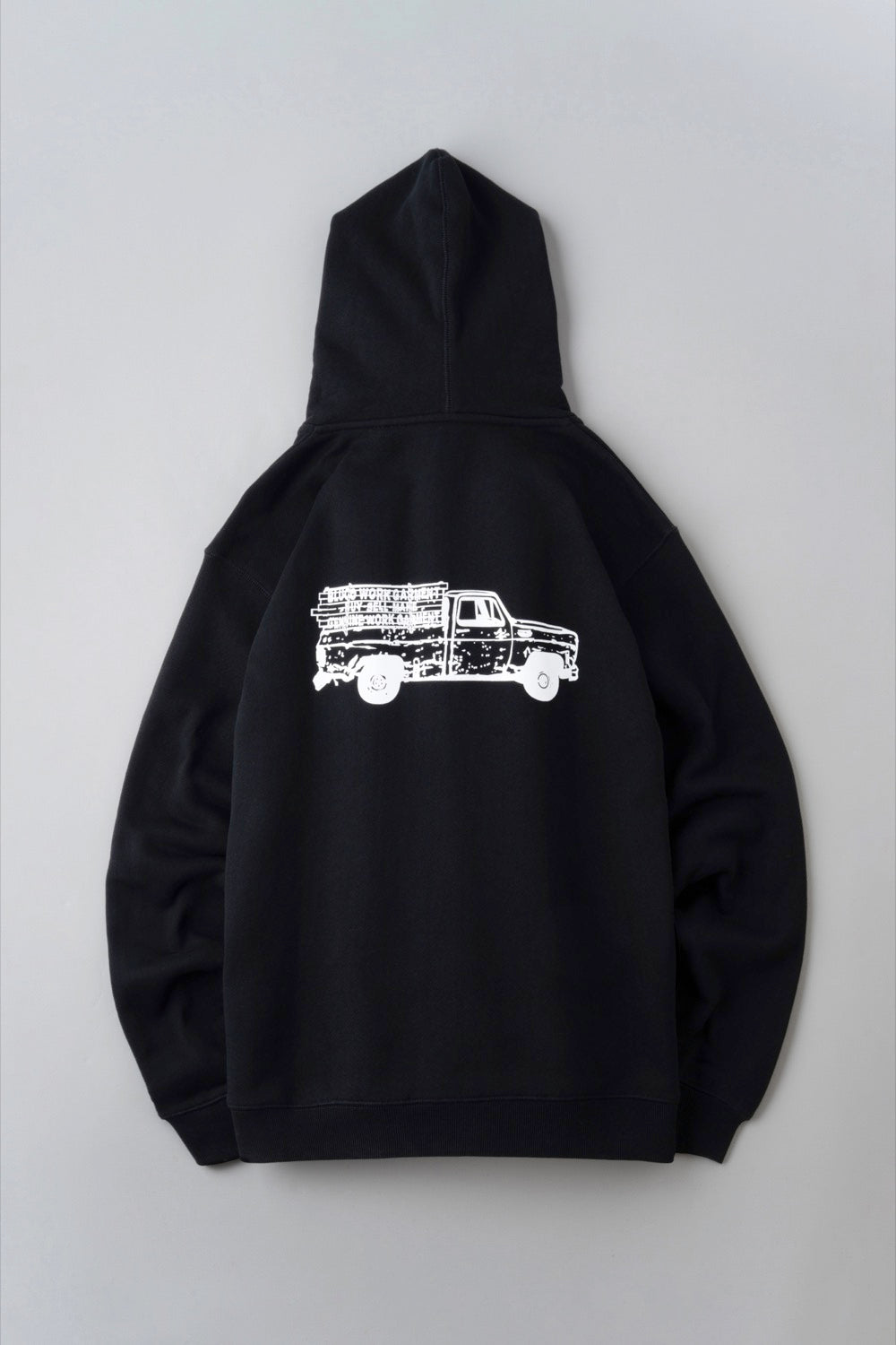 HEAVY PILE  SWEAT ZIP HOODIE -Truck-