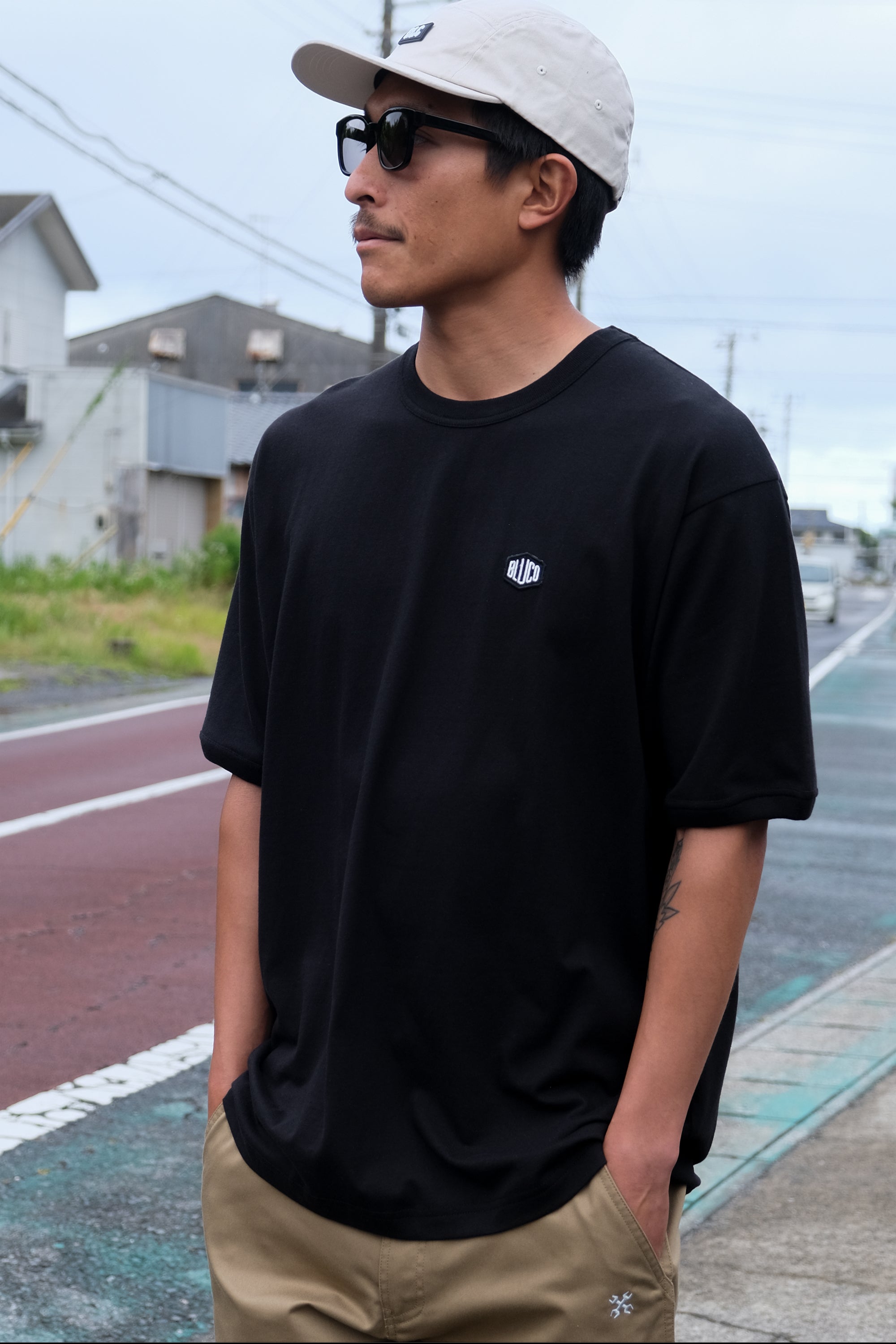 リンガーTシャツ -Hex Patch-