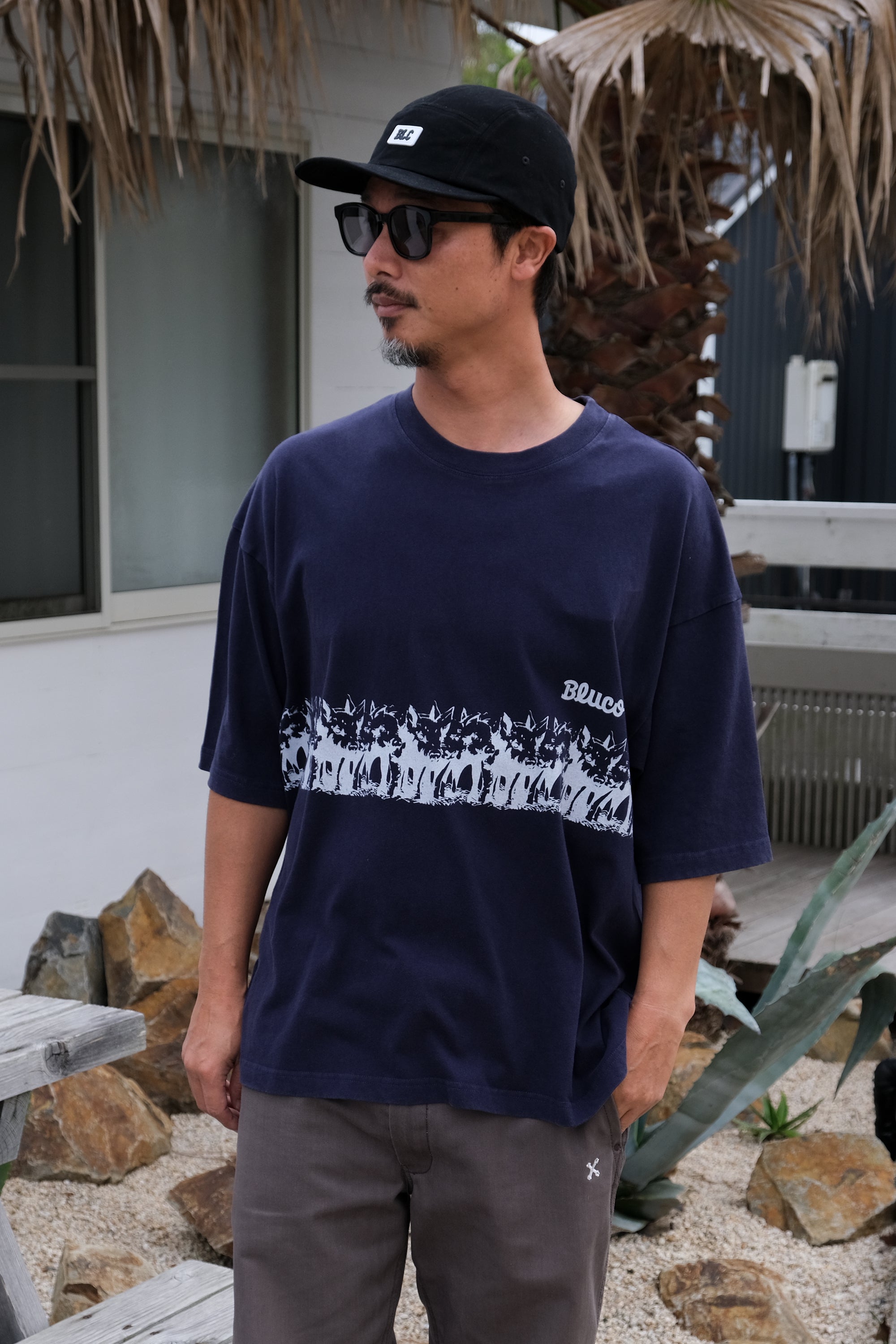 ピグメントオーバーTシャツ-HOG-