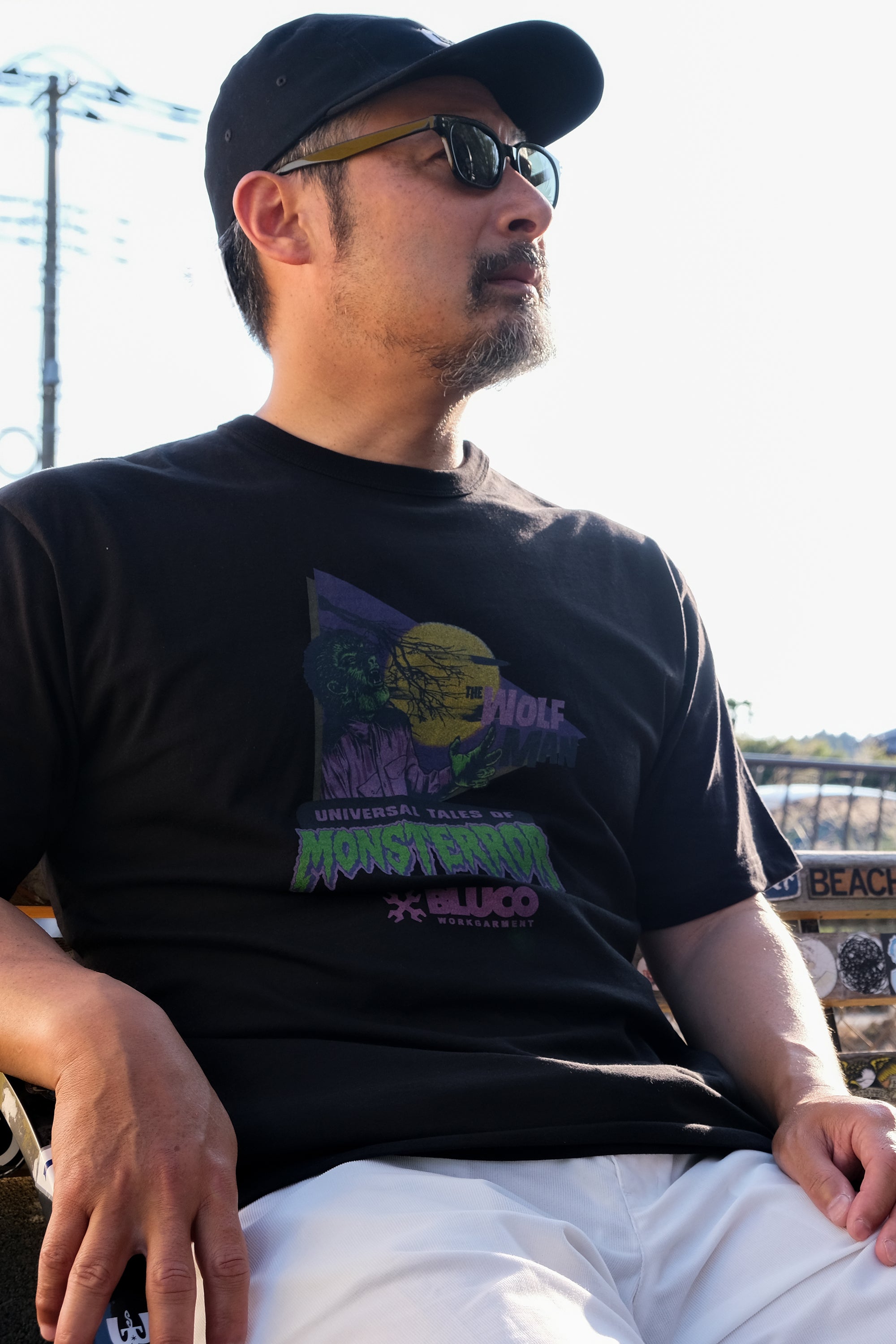 (MONSTERS×BLUCO) プリントTシャツ "The Wolf Man"