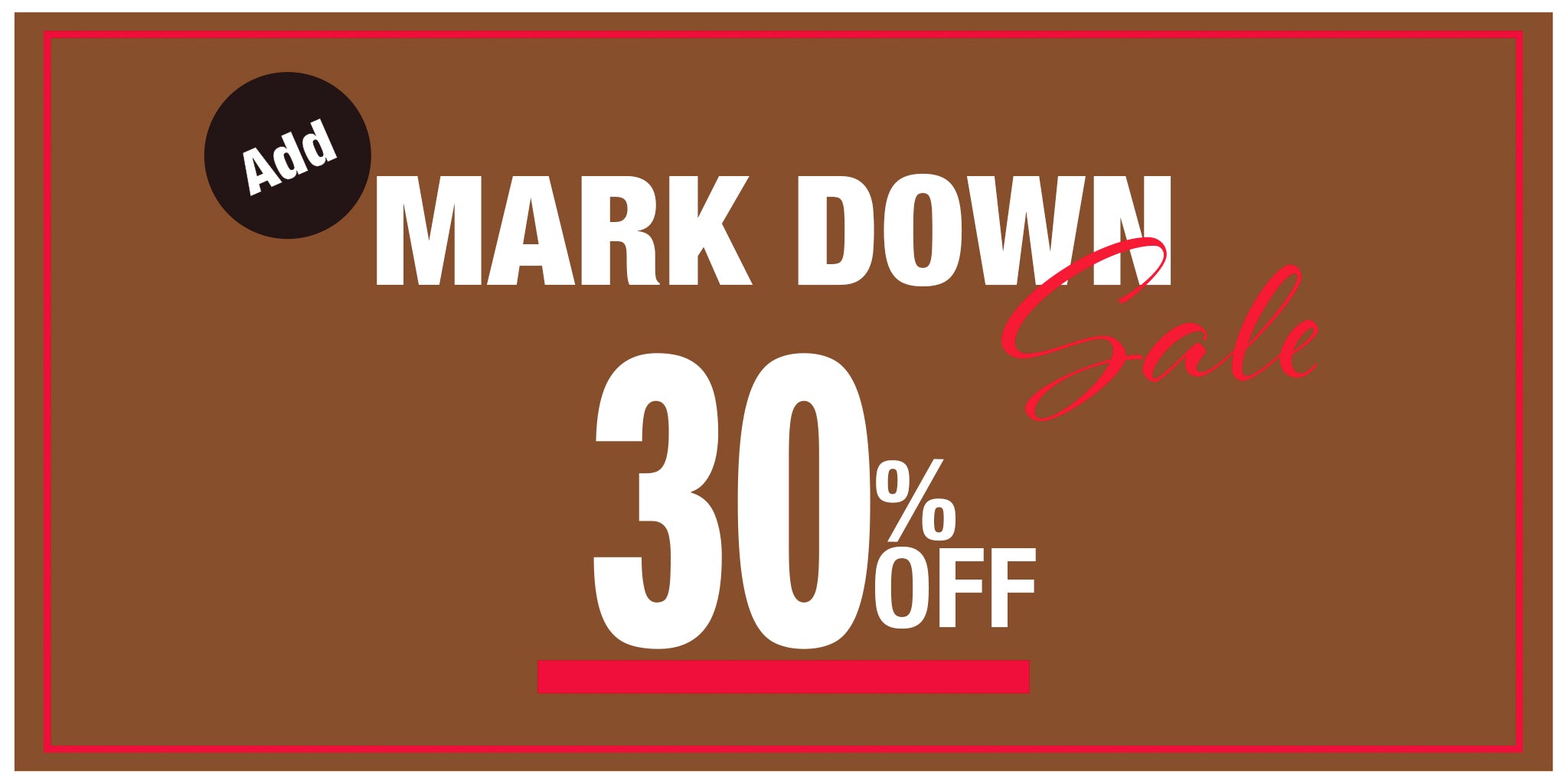 マークダウン対象アイテムを追加いたしました。