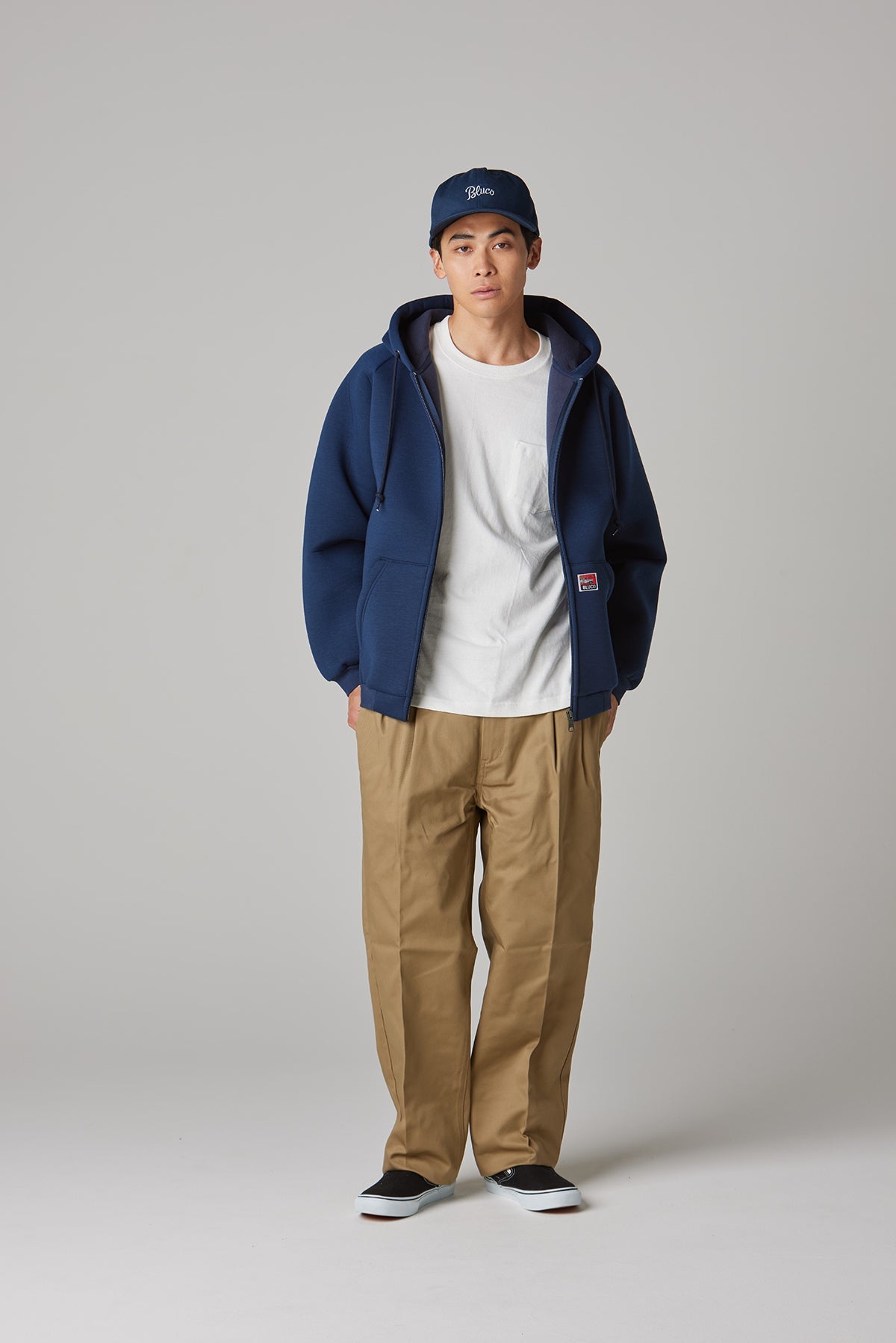 BONDING KNIT ZIP HOODIE