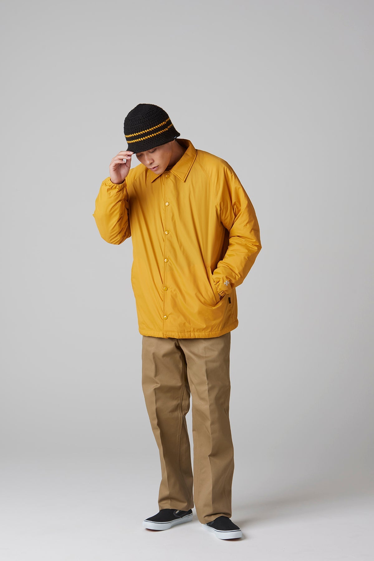 NYLON COACH JACKET -BOA LINING-