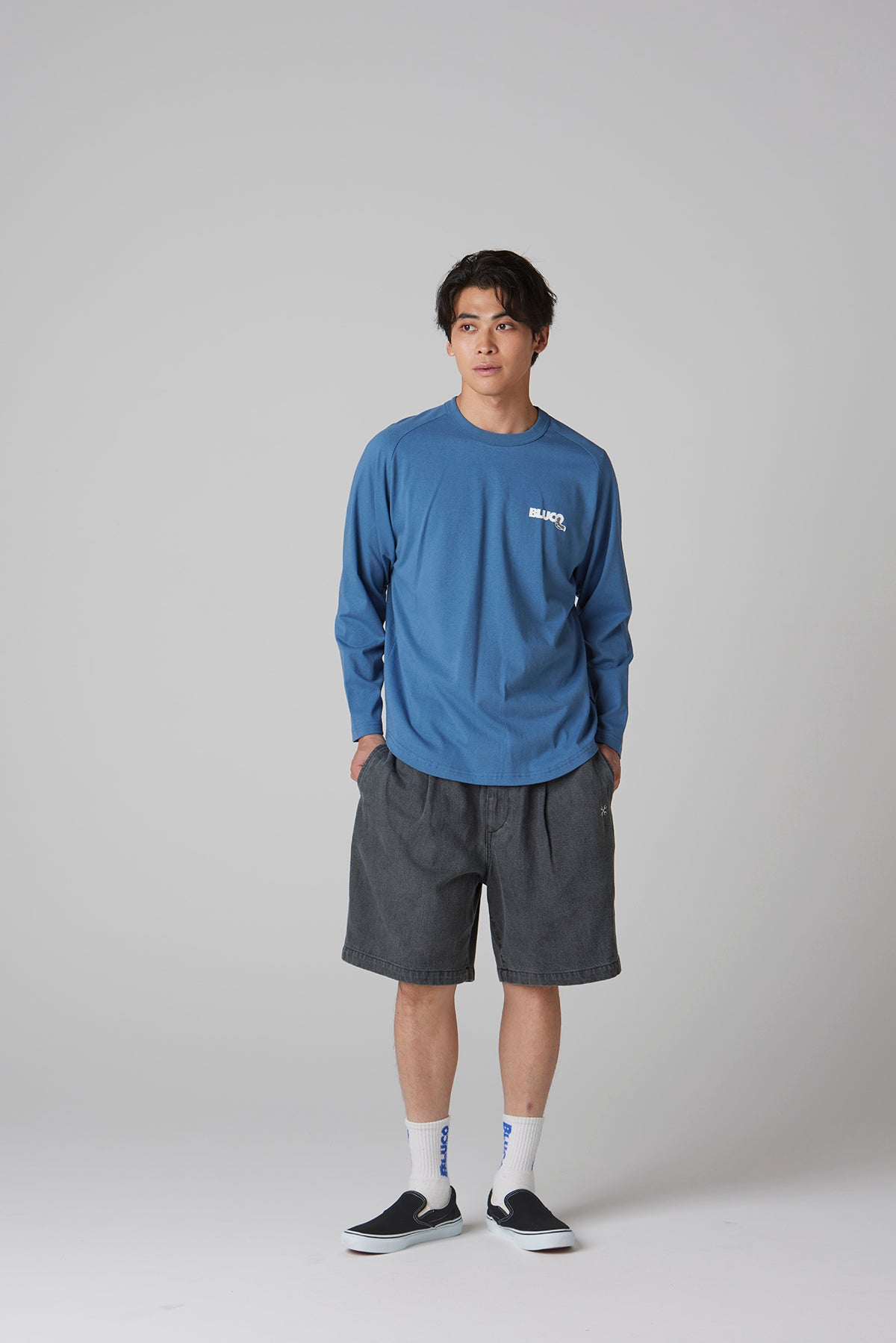 RAGLAN L/S TEE -Wolf- – BLUCO. INC
