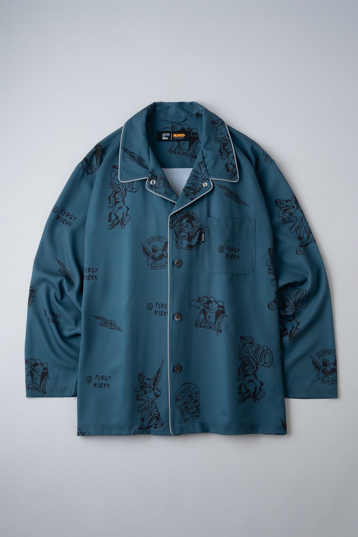 POOLSIDE SHIRT L/S -Tattoo-