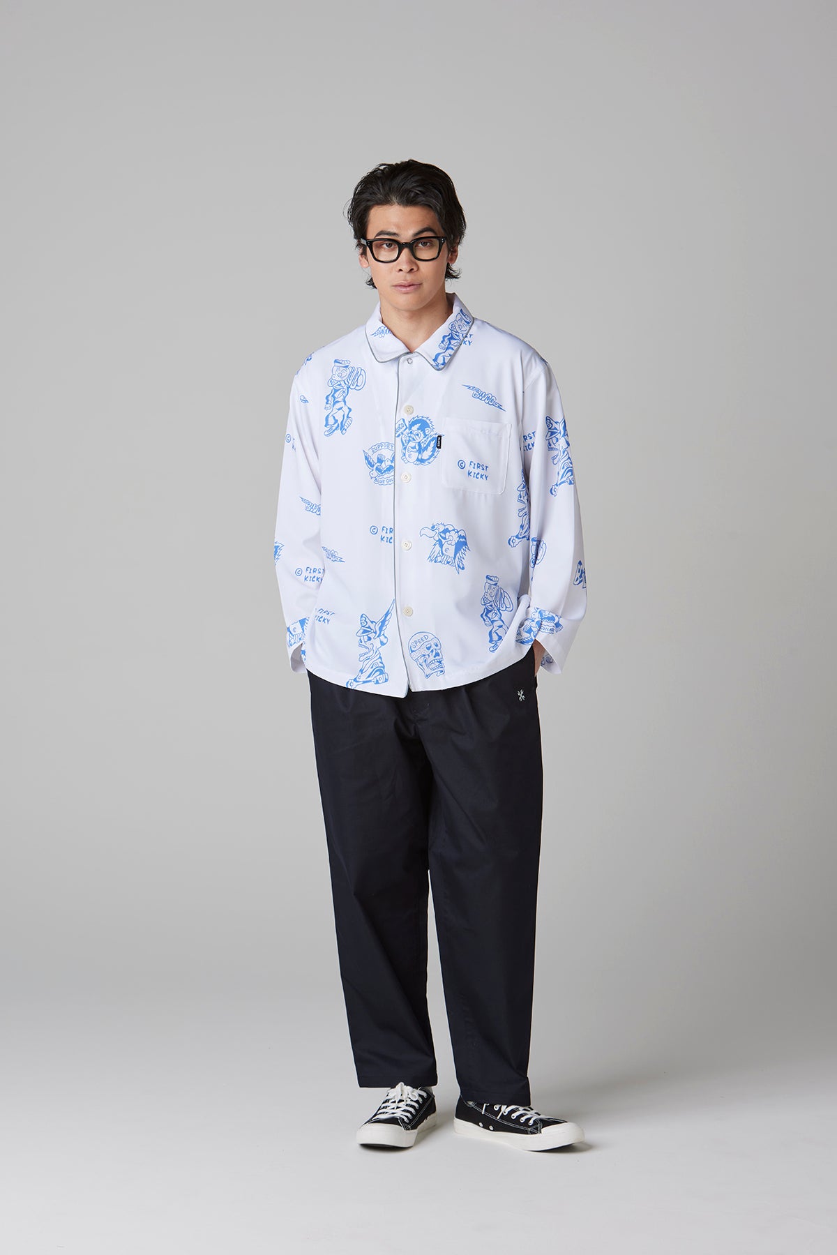 POOLSIDE SHIRT L/S -Tattoo-