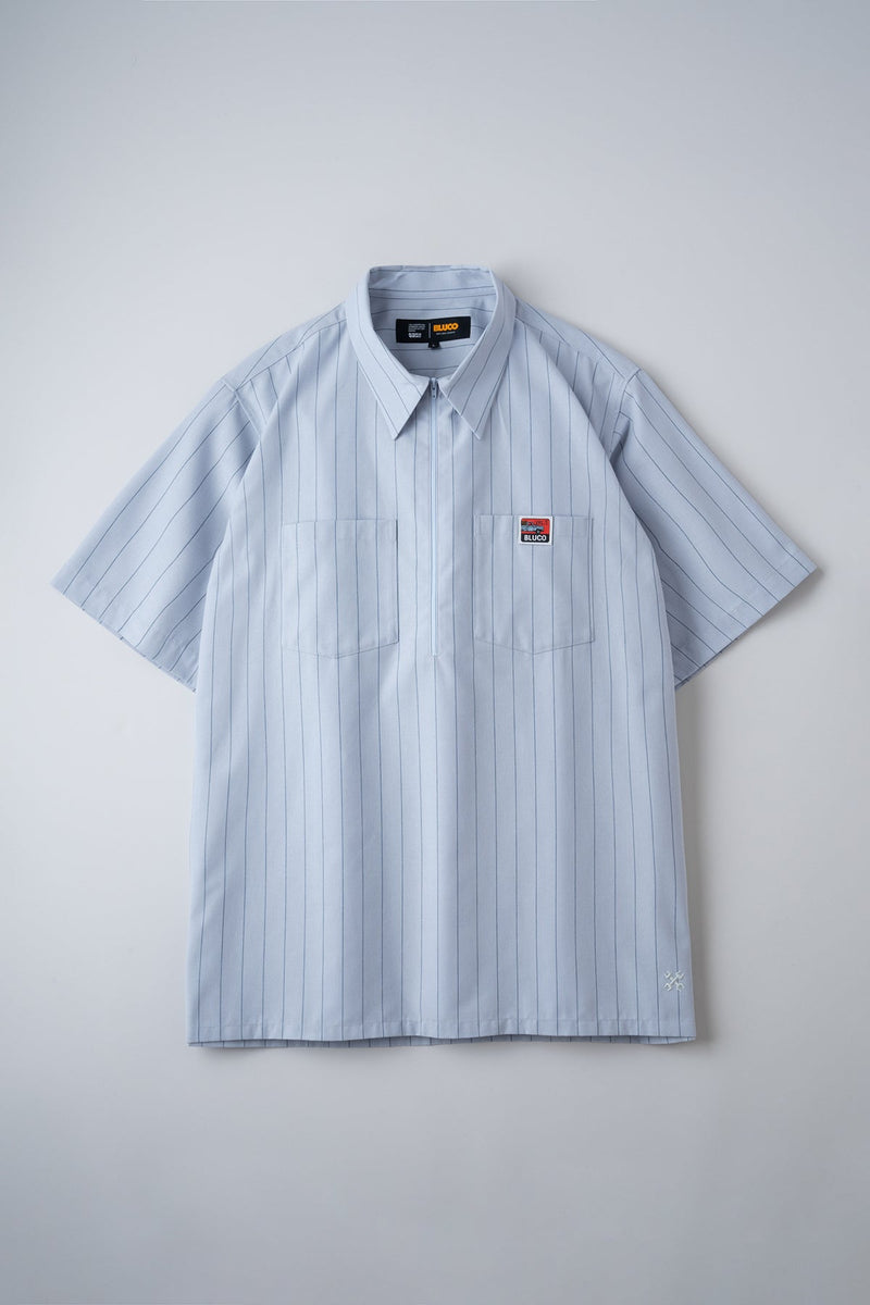 PULLOVER STRIPE WORK SHIRT S/S