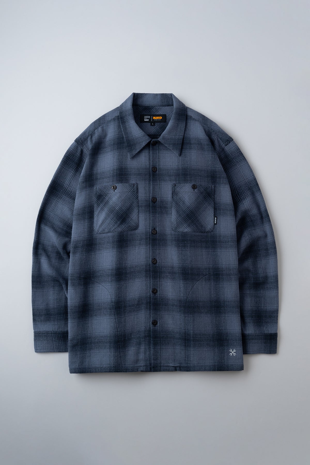 OMBRE CHECK FLANNEL SHIRT