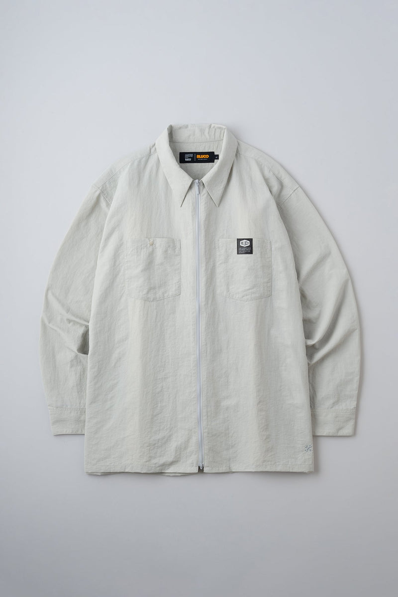 ナイロンフルジップシャツ