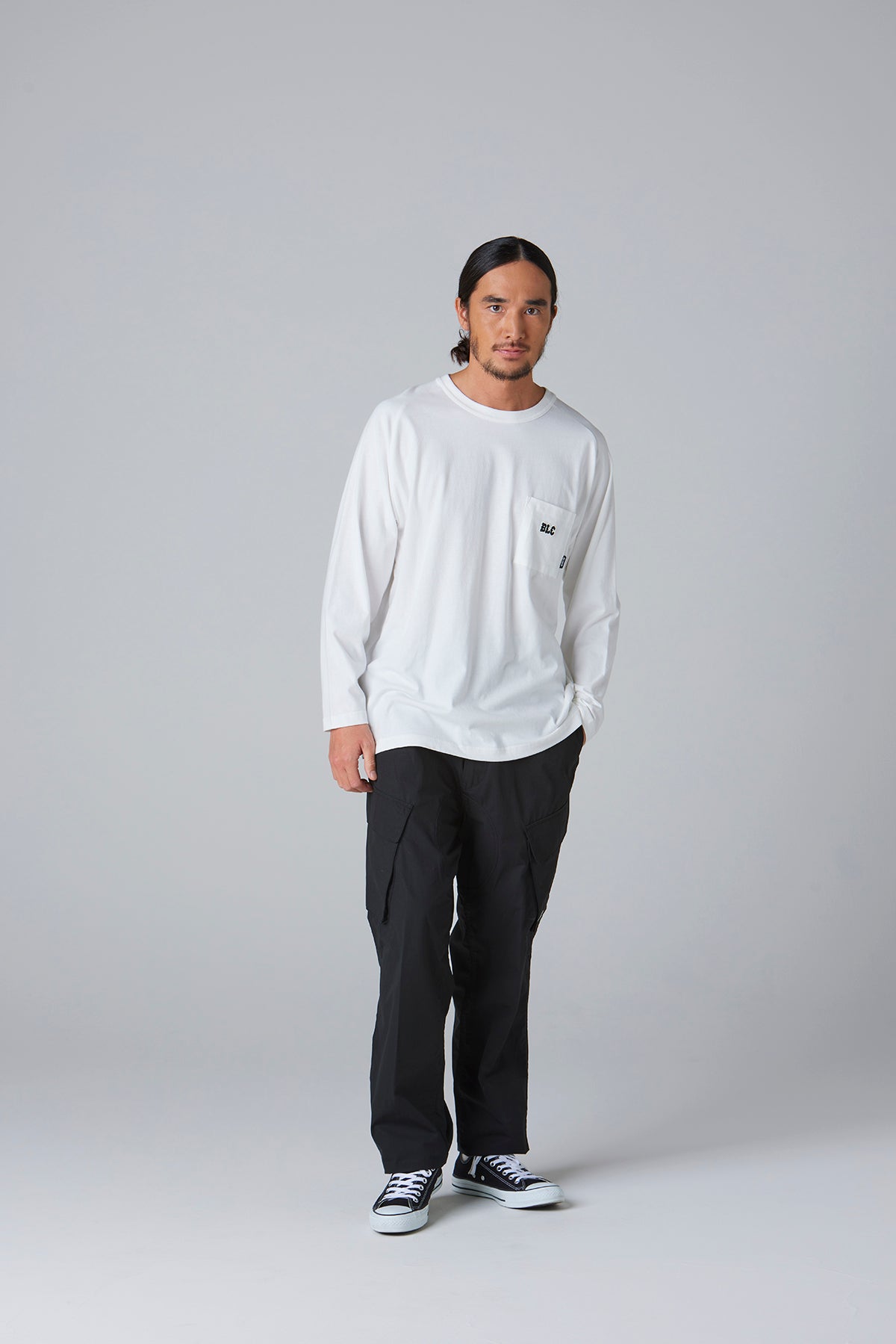 ドライコットン ラグラン ポケットTシャツ L/S -BLC-