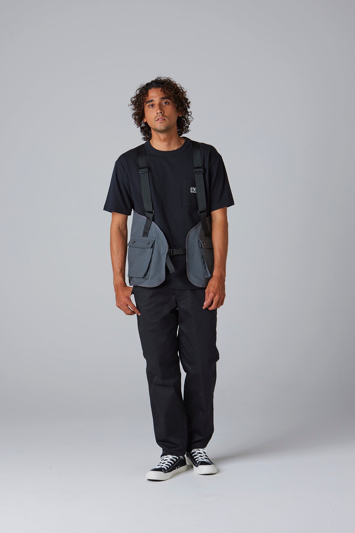 ブリックナイロン ユーティリティーベスト