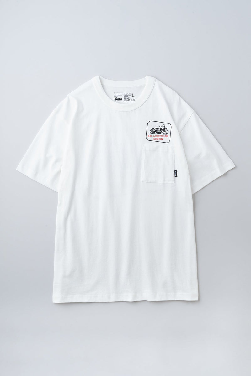 (JOYRIDE SPEED SHOP×BLUCO) ポケットTシャツ -Racing-