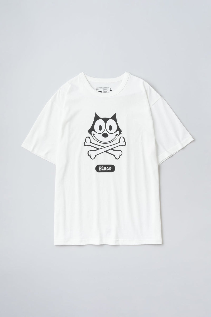 (FELIX×BLUCO) プリントTシャツ "Felix the Cat"