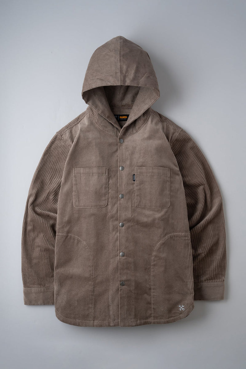 CORDUROY HOODED SHIRT