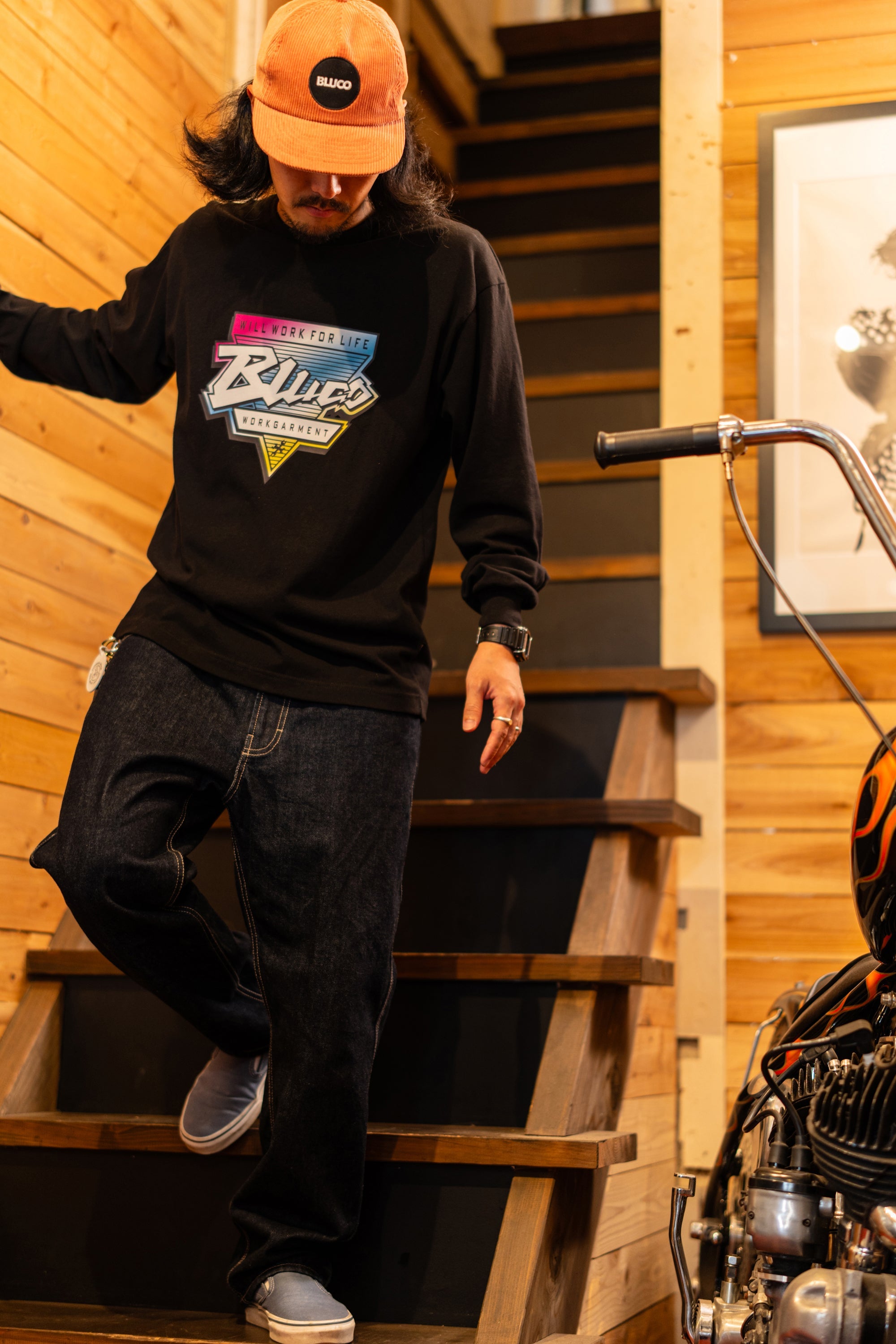 プリント L/S Tシャツ -Try-