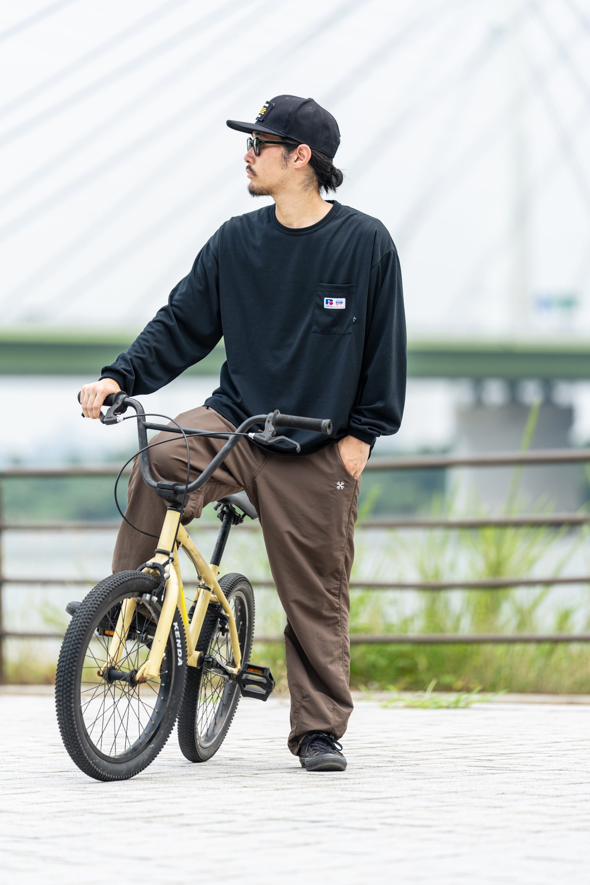 ファンクション ポケット L/S Tシャツ / オーバーサイズ