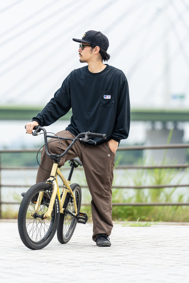 ファンクション ポケット L/S Tシャツ / オーバーサイズ