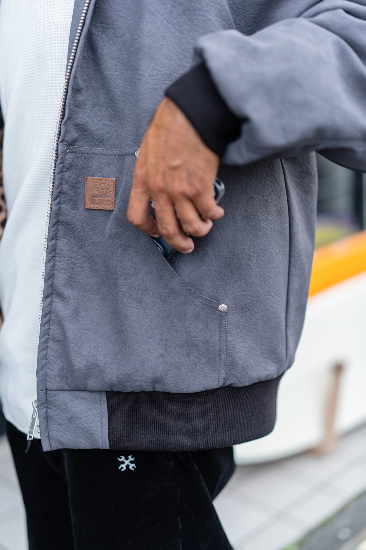 (PANTYDROPPER×BLUCO) シンセティックレザー アクティブジャケット