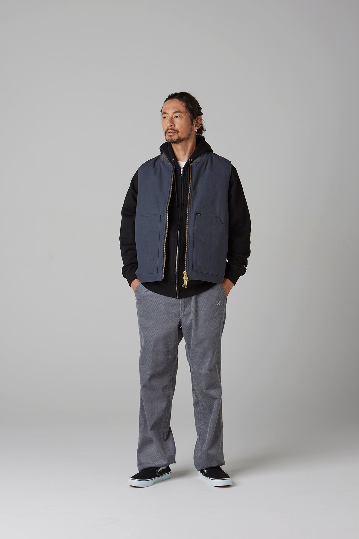 RIB COLLAR DUCK VEST