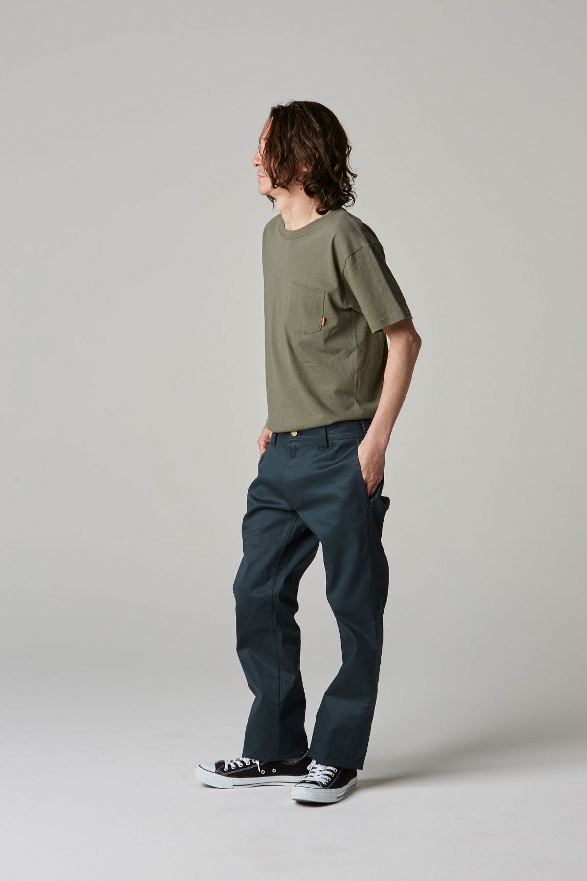 SLIM WORK PANTS -Stretch-