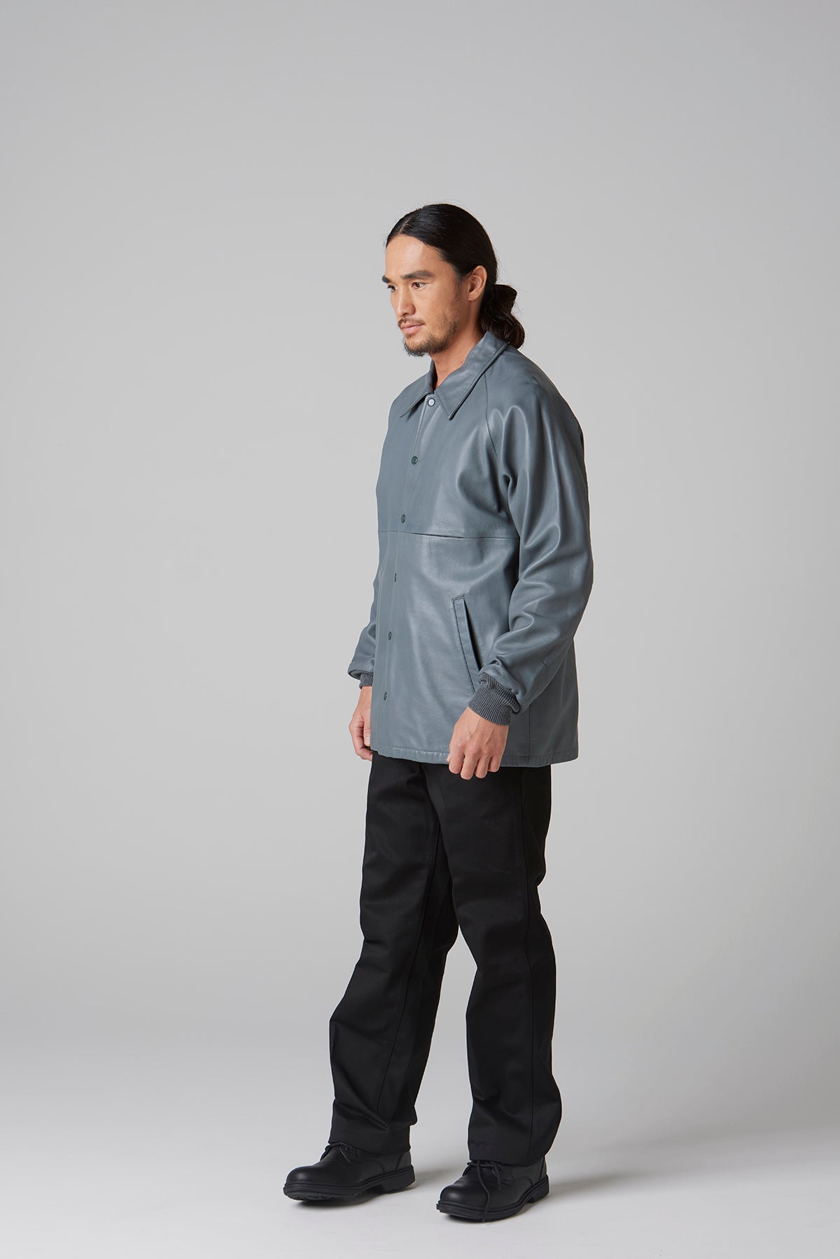 LEATHER COACH JACKET