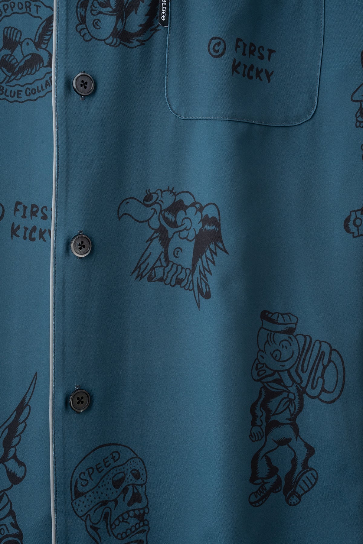 POOLSIDE SHIRT L/S -Tattoo-