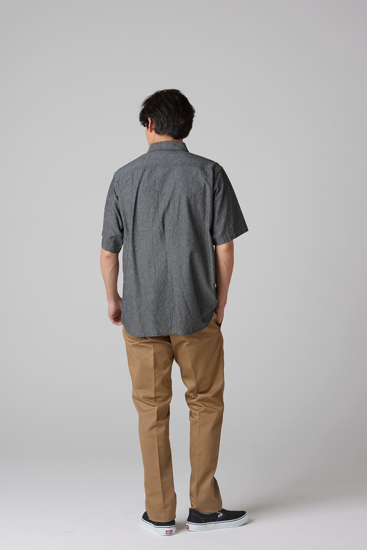 CHAMBRAY WORK SHIRT S/S