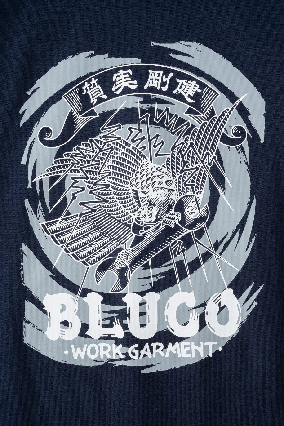 HEAVY DRY COTTON PRINT L/S TEE -Artwork by 遊鷹-