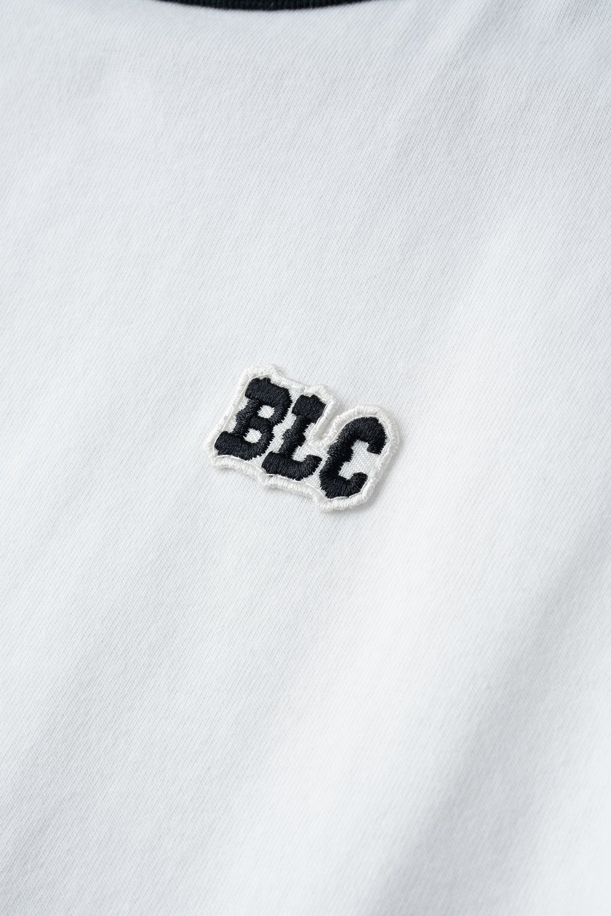HEAVY DRY COTTON RINGER TEE -BLC-