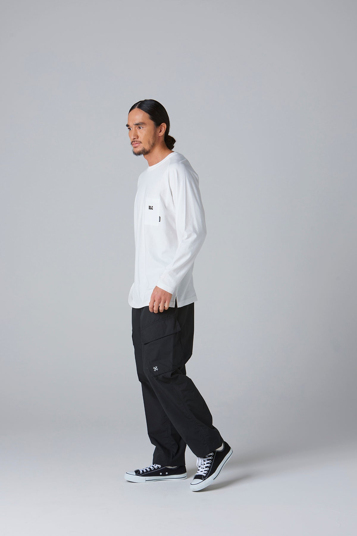 ドライコットン ラグラン ポケットTシャツ L/S -BLC-