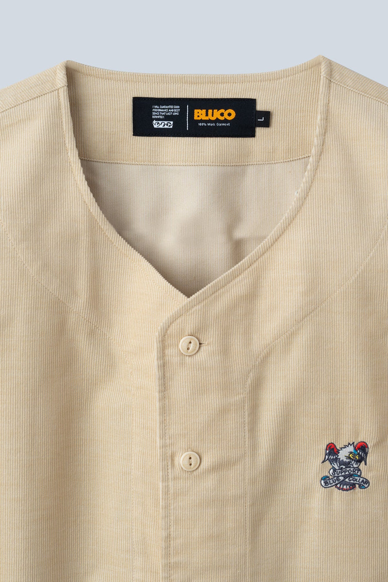 ストレッチ サマーコール 鯉口シャツ