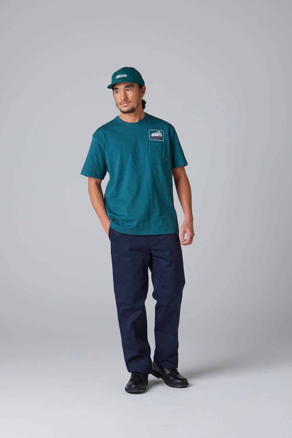 (JOYRIDE SPEED SHOP×BLUCO) ポケットTシャツ -Racing-