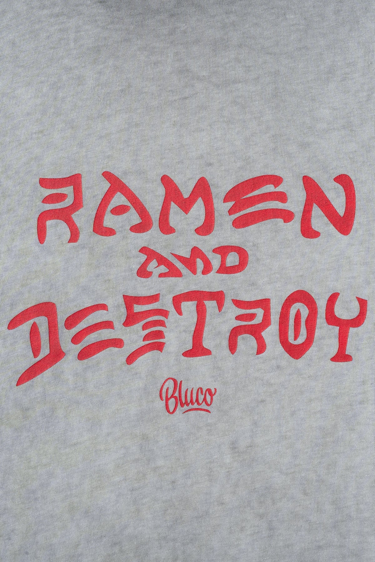 (RAMEN&DESTROY×BLUCO) ピグメントオーバーTシャツ