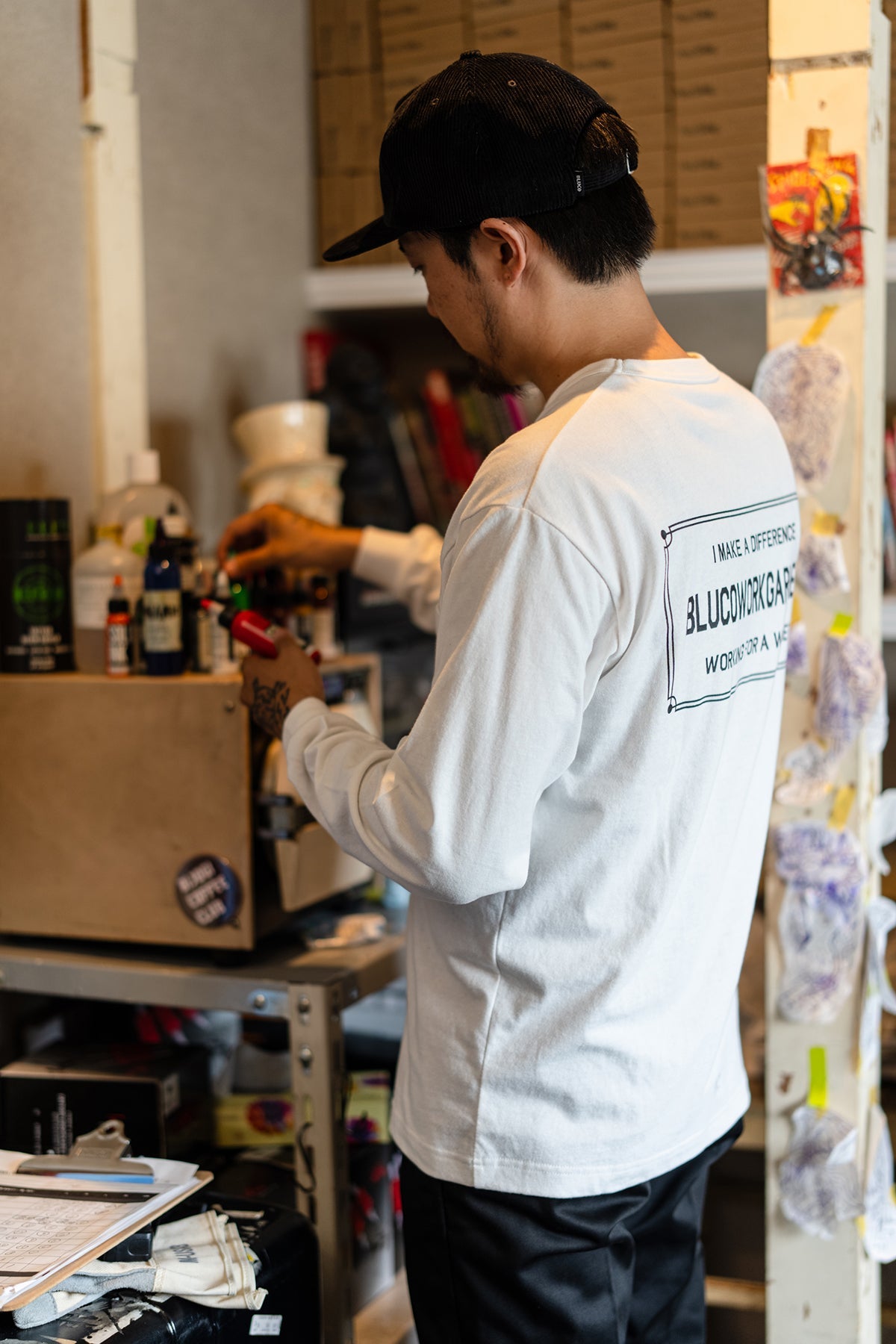 ポケット L/S Tシャツ -Ticket-