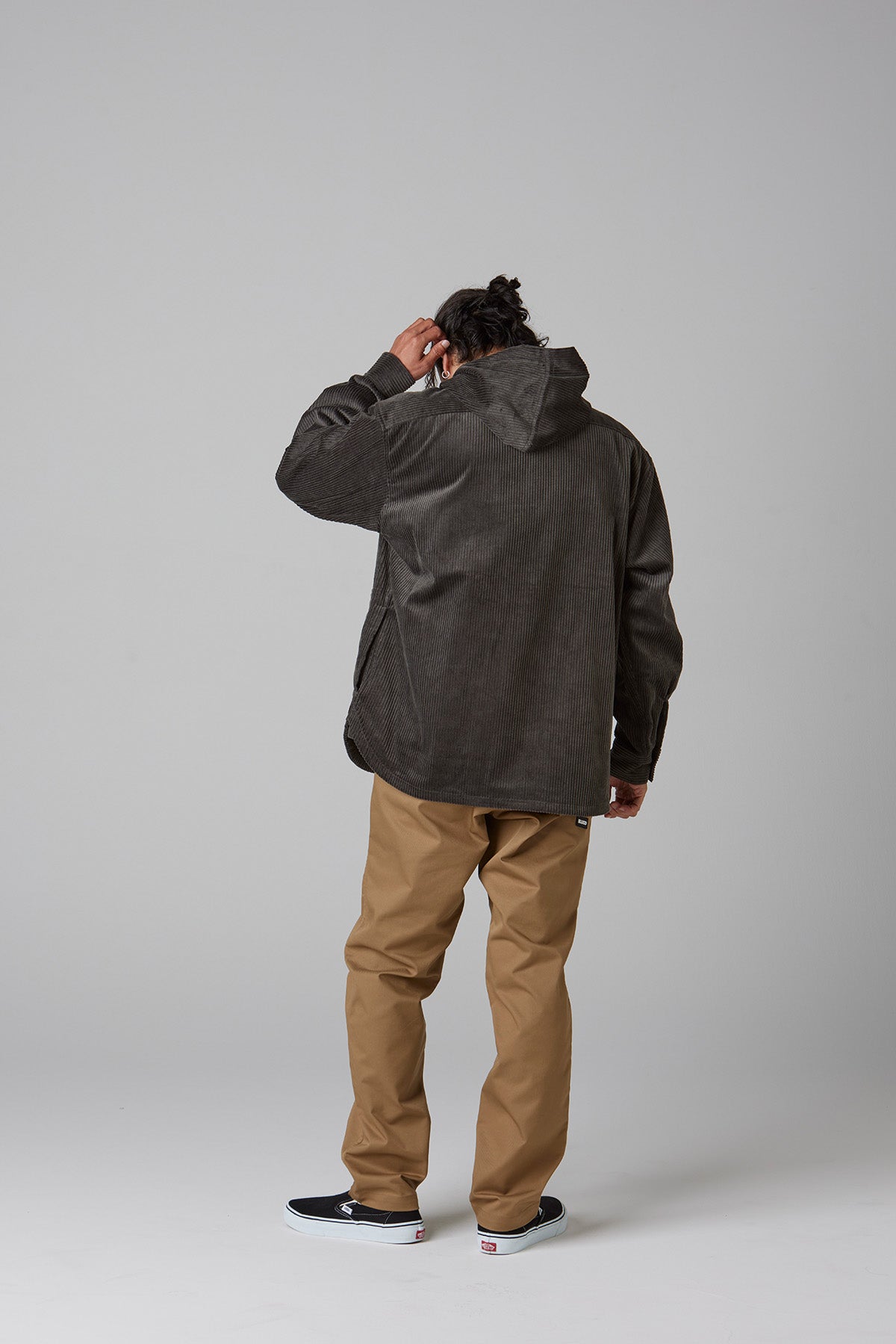 CORDUROY HOODED SHIRT