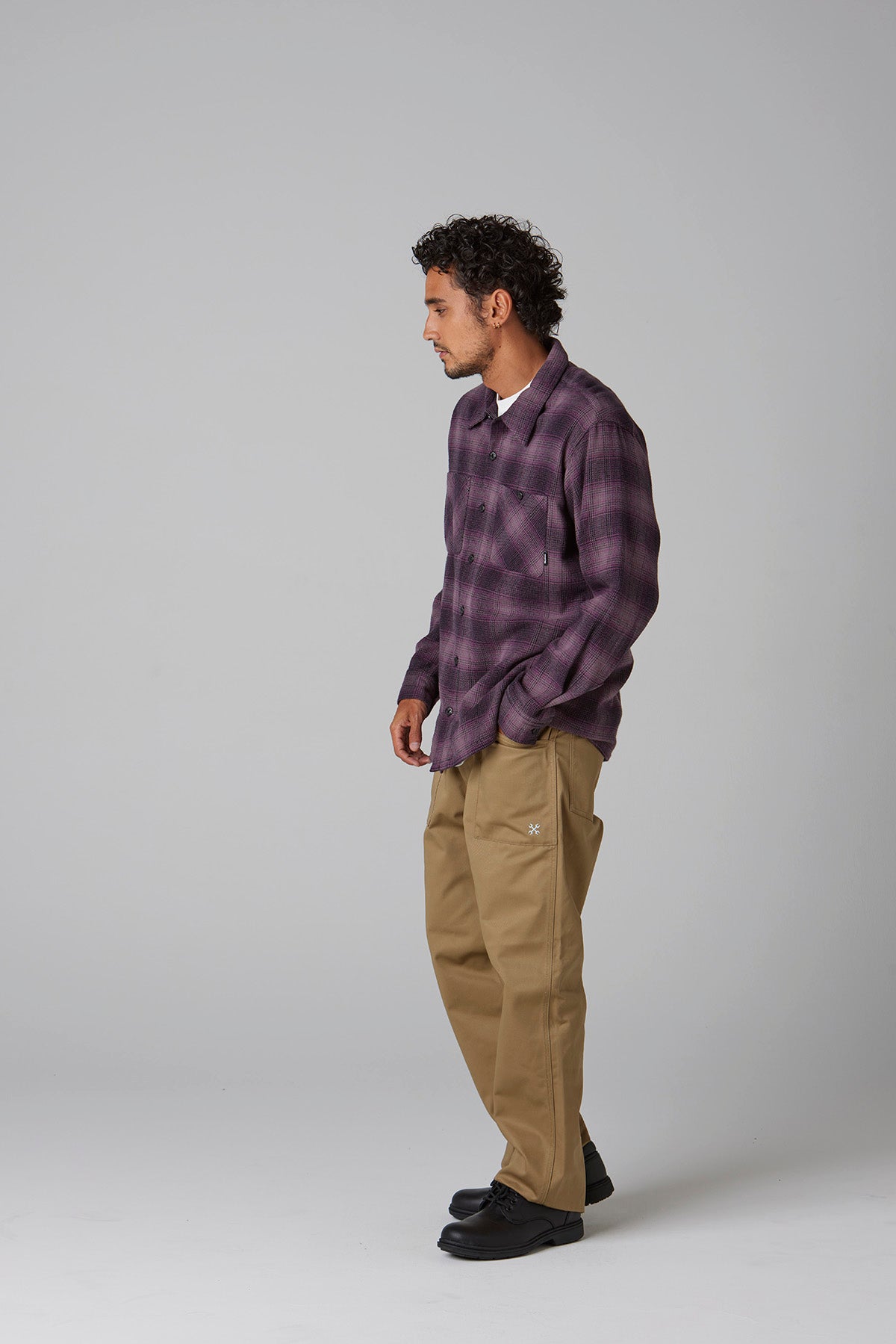 OMBRE CHECK FLANNEL SHIRT