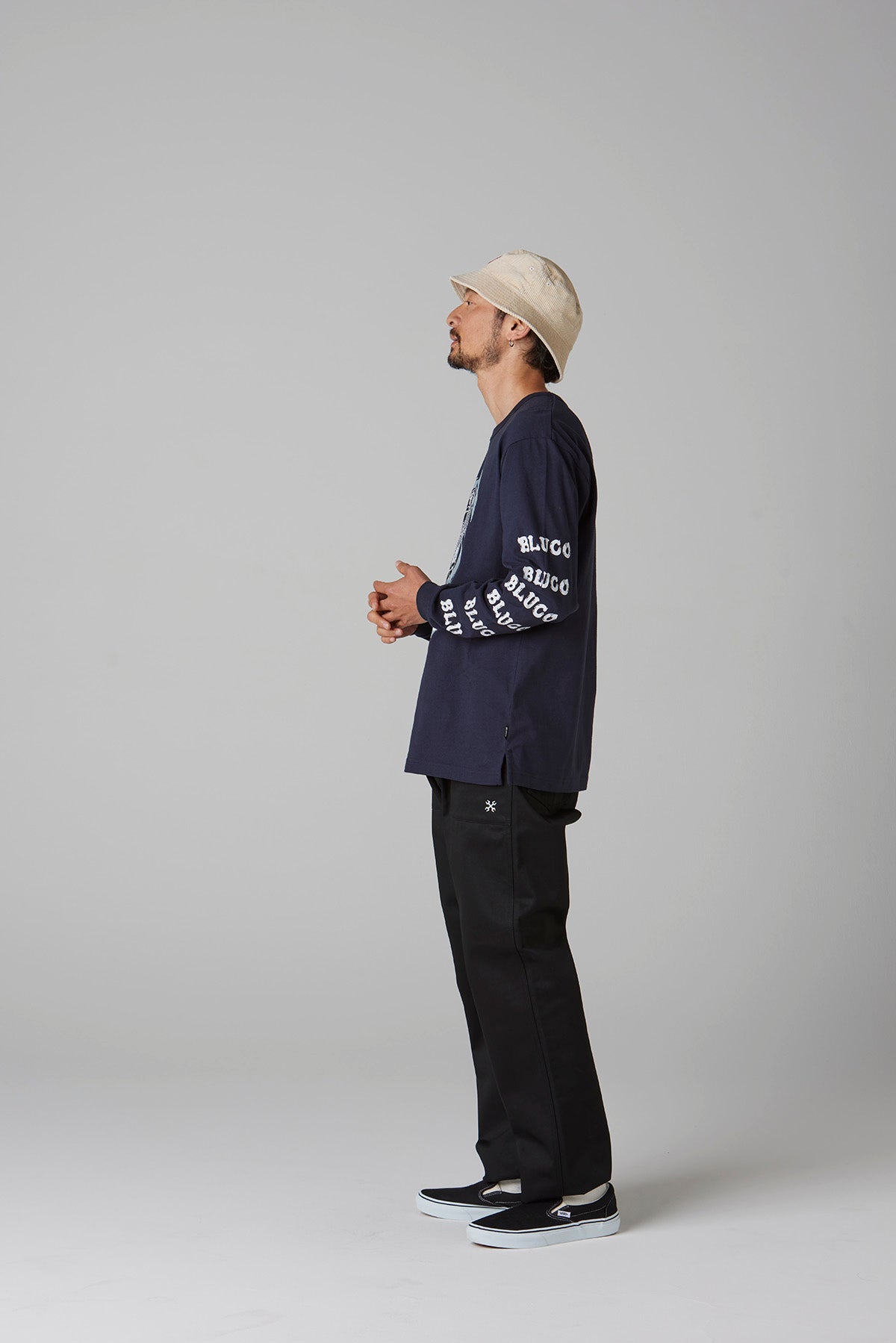 HEAVY DRY COTTON PRINT L/S TEE -Artwork by 遊鷹-