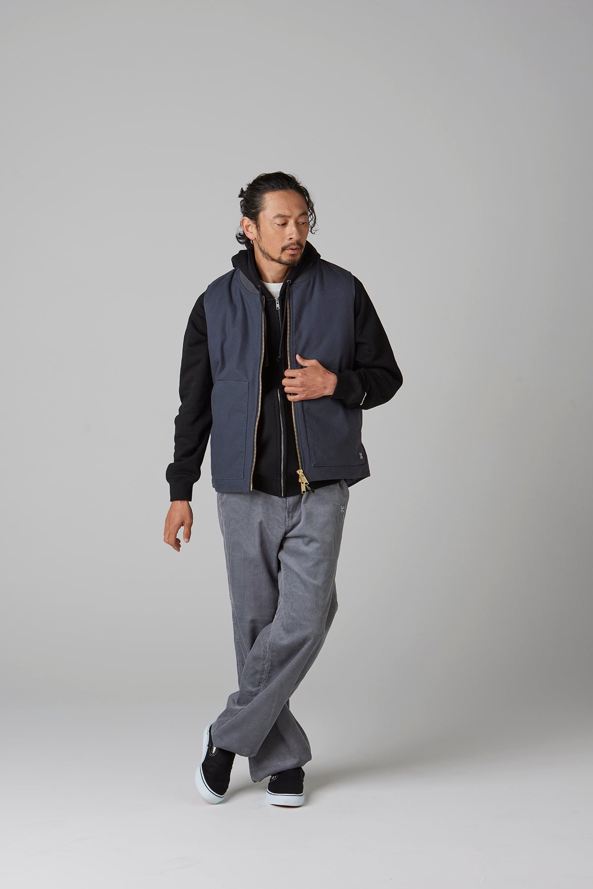 RIB COLLAR DUCK VEST