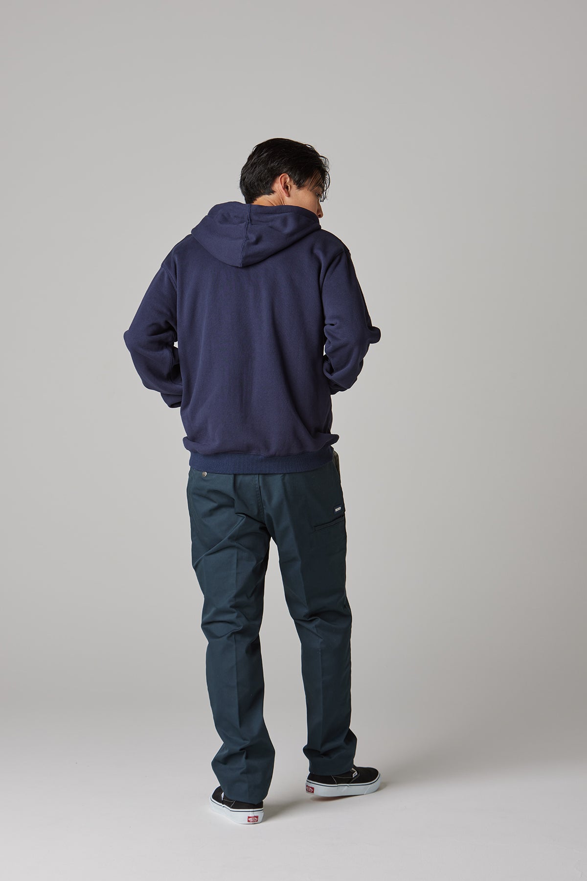 HEAVY PILE  SWEAT HALF ZIP HOODIE -1165-