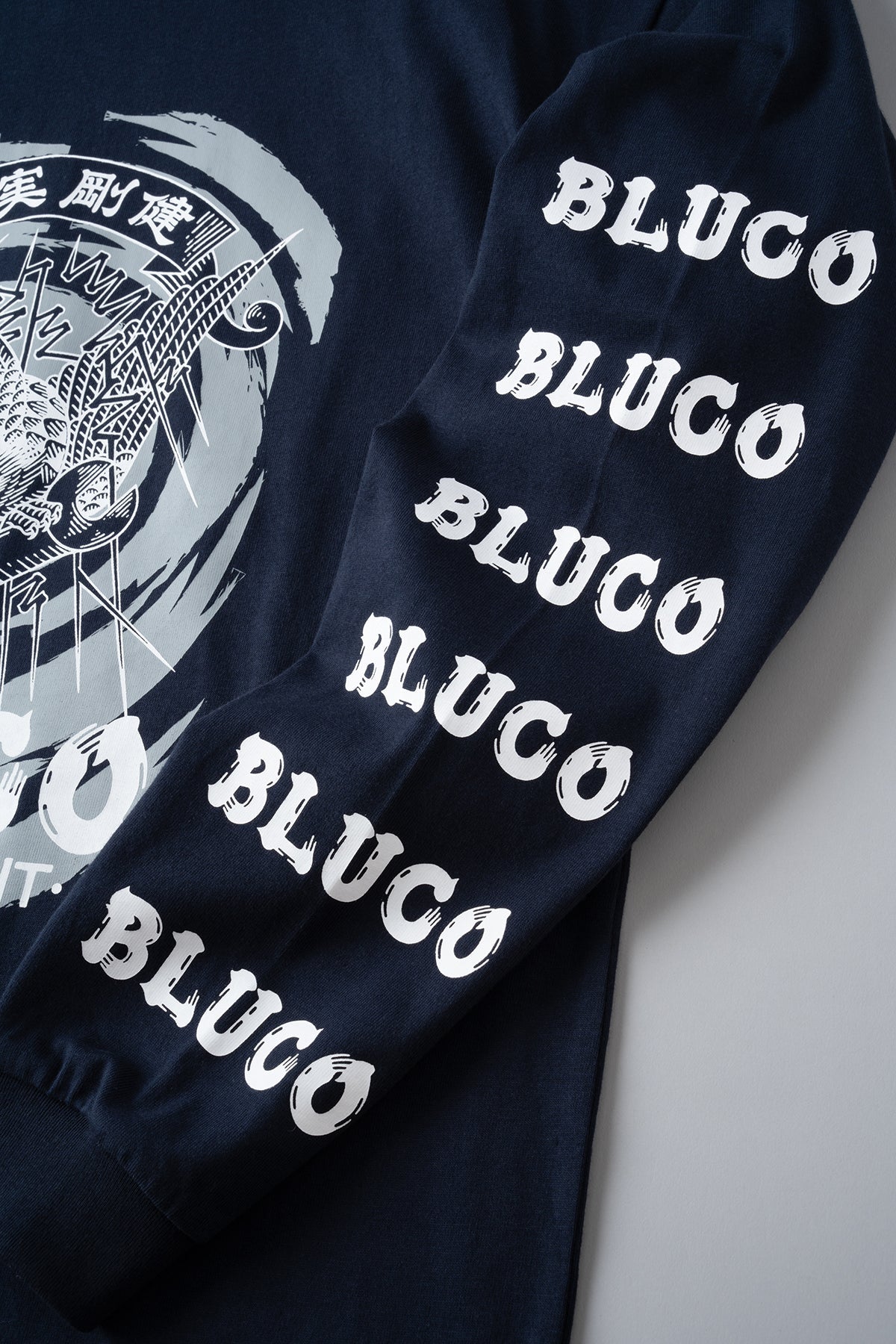 HEAVY DRY COTTON PRINT L/S TEE -Artwork by 遊鷹-