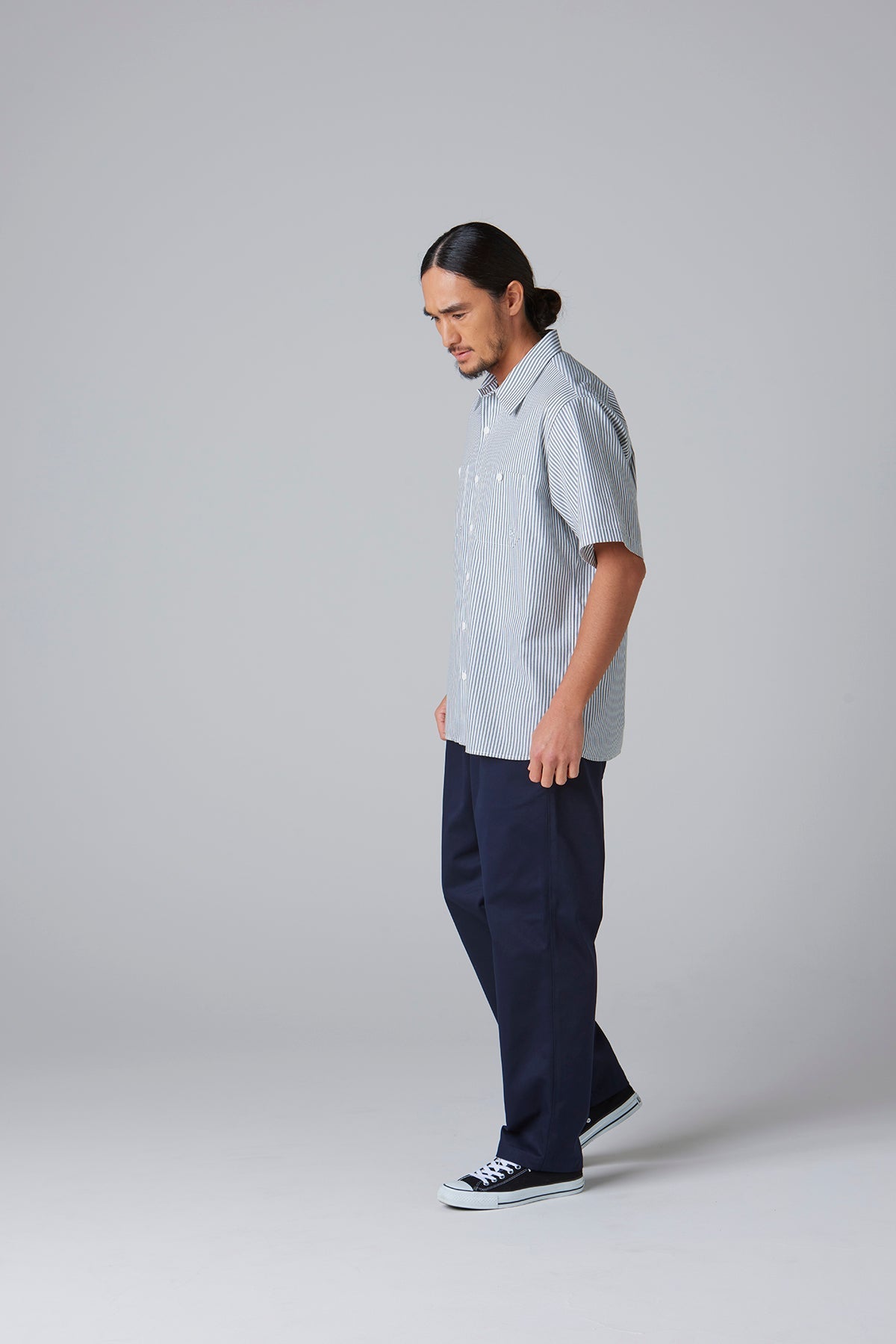 スタンダードワークシャツ S/S -Stripe-