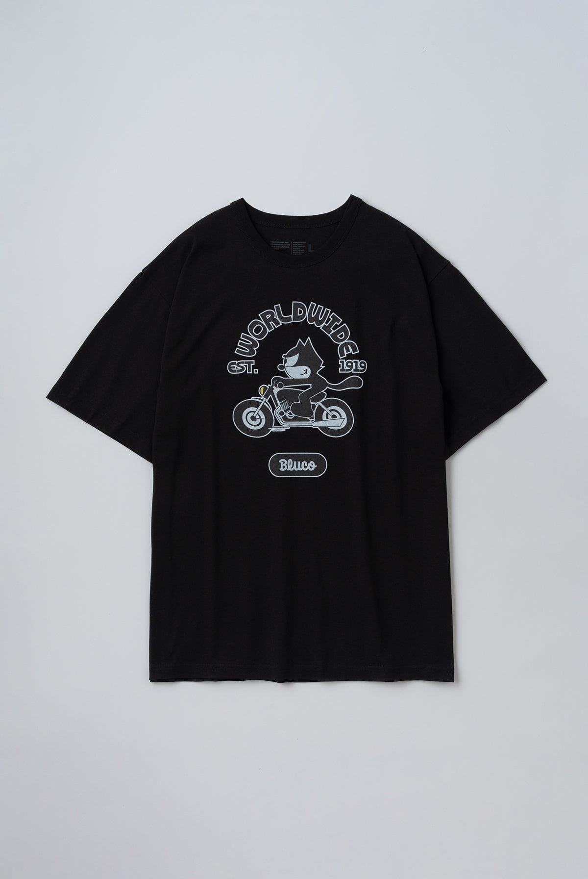 (FELIX×BLUCO) プリントTシャツ "World Wide"