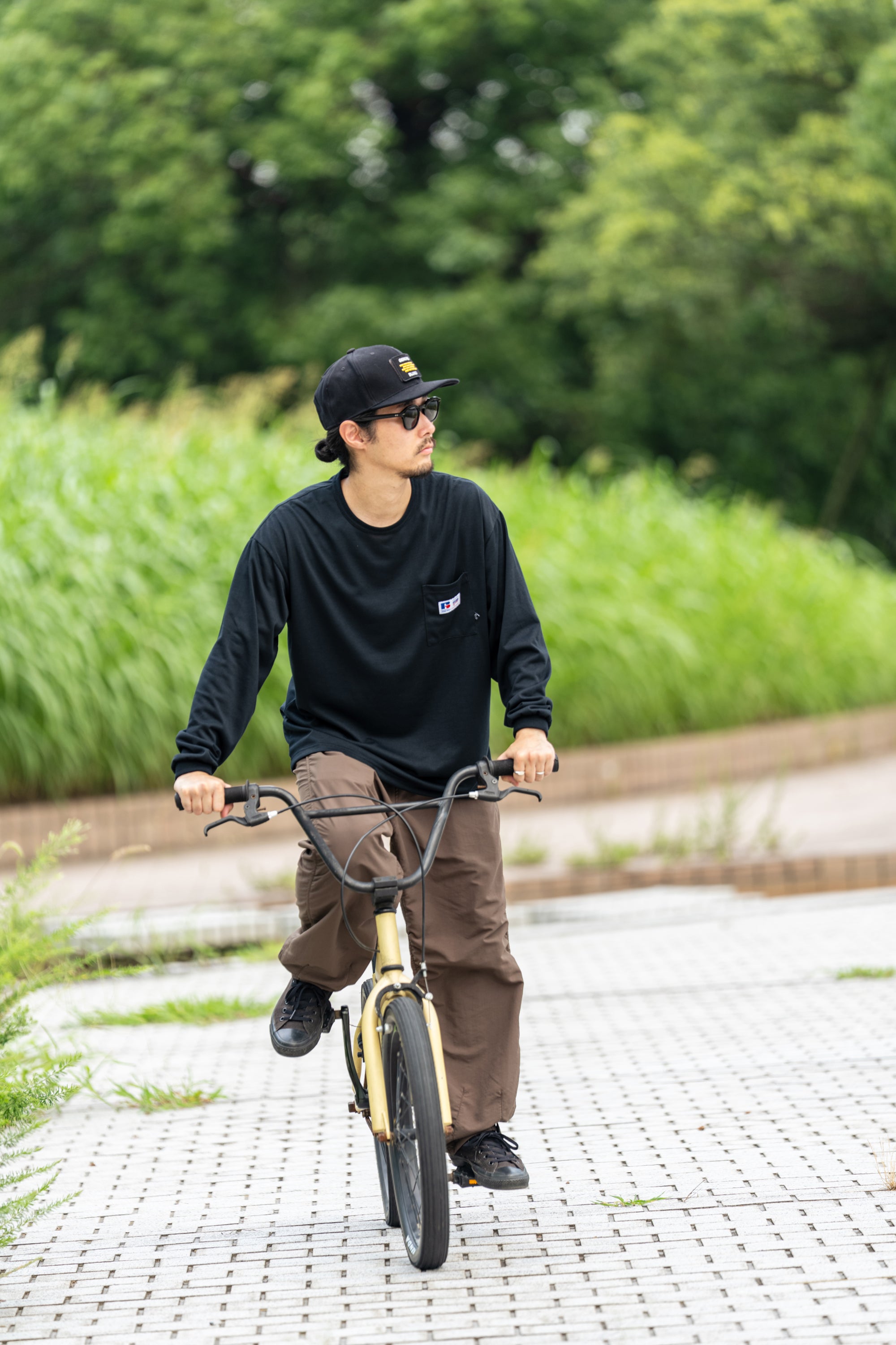 ファンクション ポケット L/S Tシャツ / オーバーサイズ