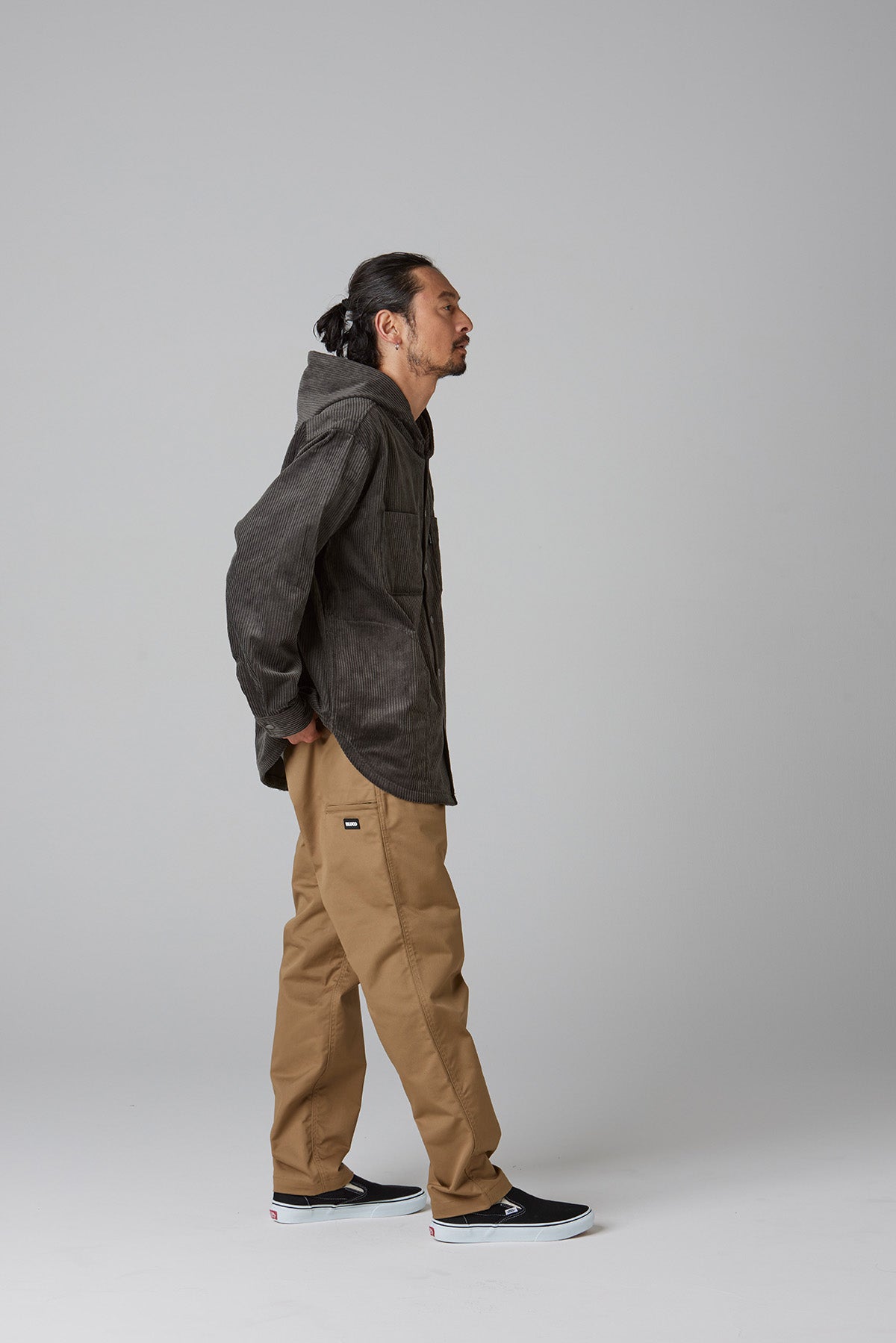 CORDUROY HOODED SHIRT