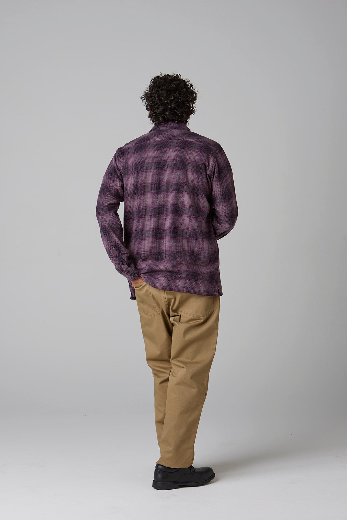 OMBRE CHECK FLANNEL SHIRT