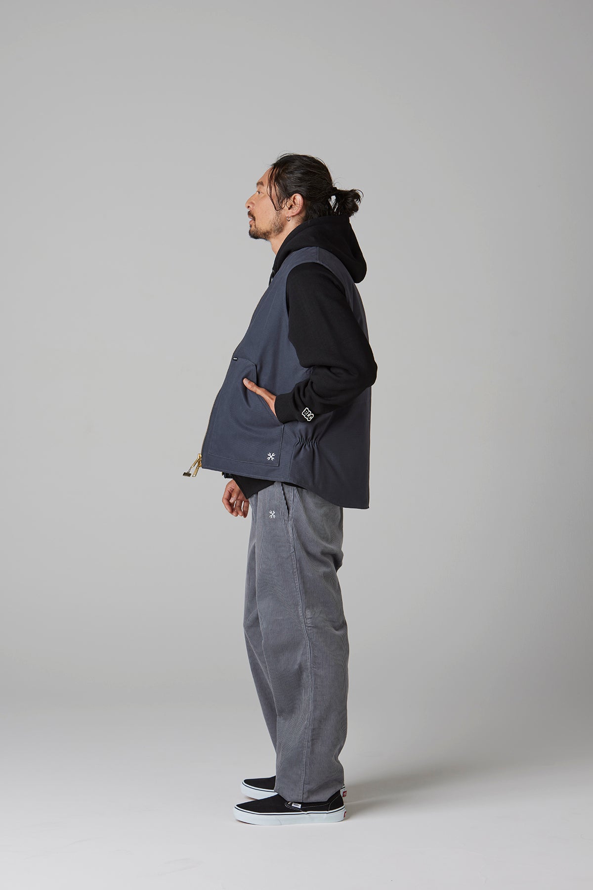 RIB COLLAR DUCK VEST