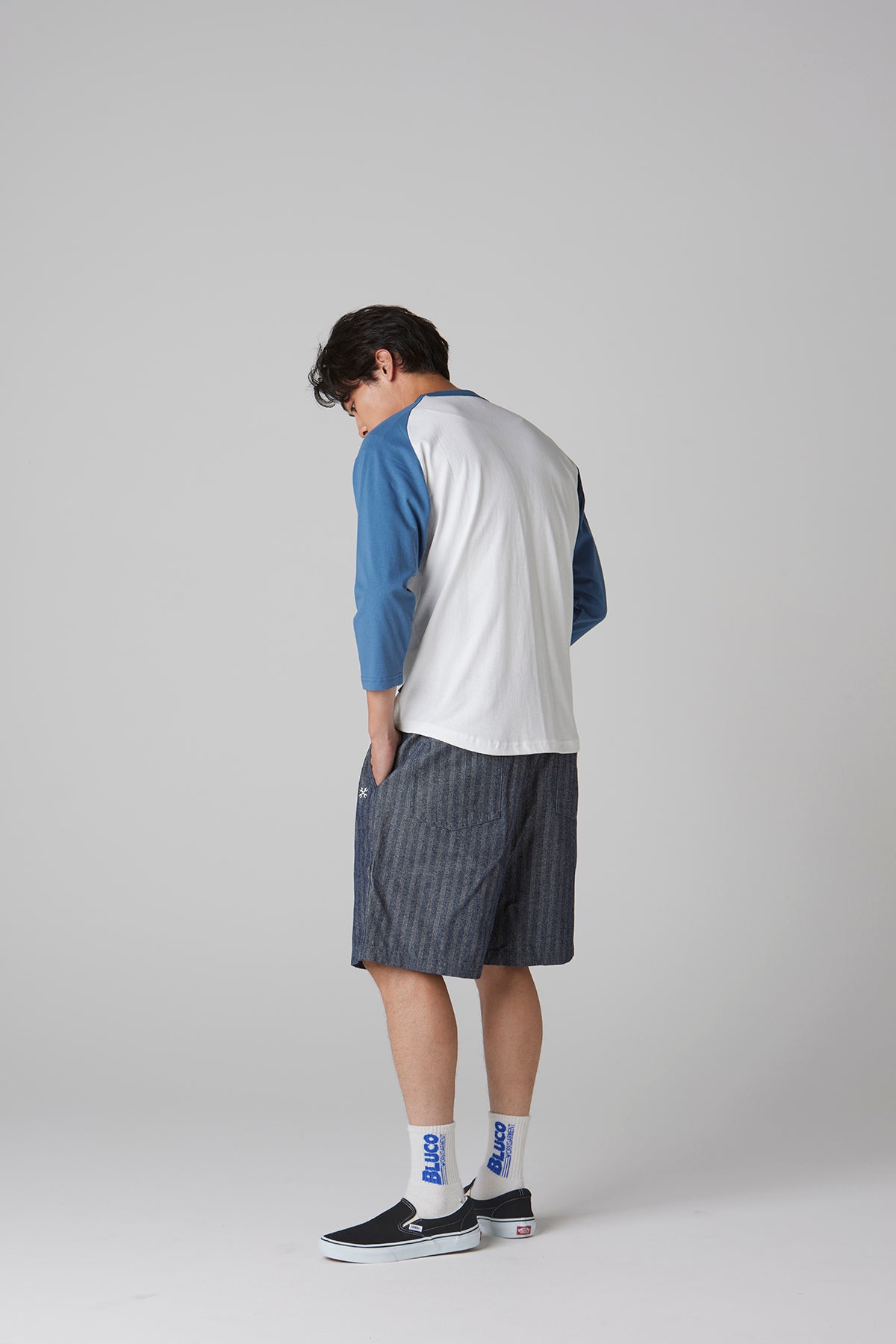 RAGLAN 3/4 TEE -BWG-