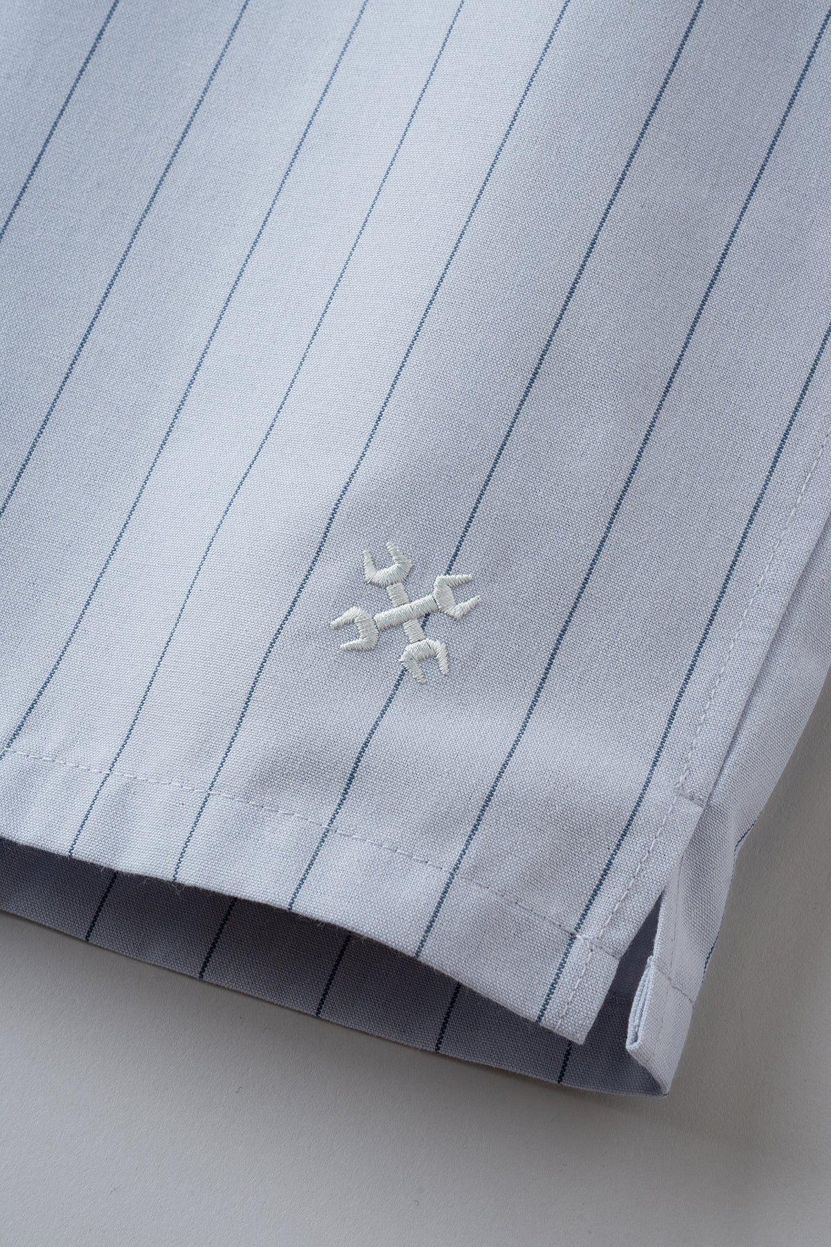 PULLOVER STRIPE WORK SHIRT S/S